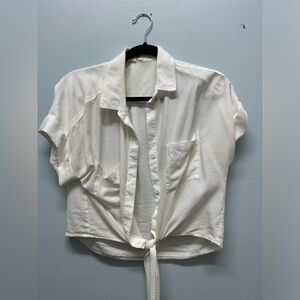 Bella Dahl tied short sleeve button down